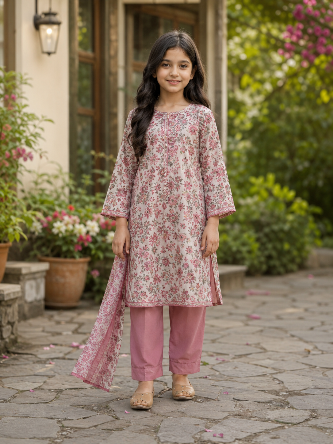 Rose Floral Kurti