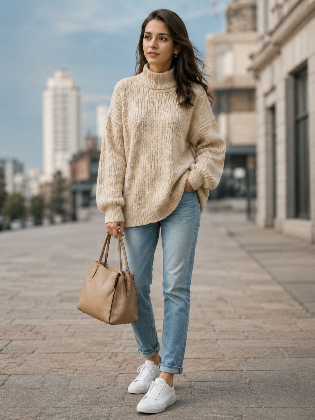 Blush Pink Turtleneck